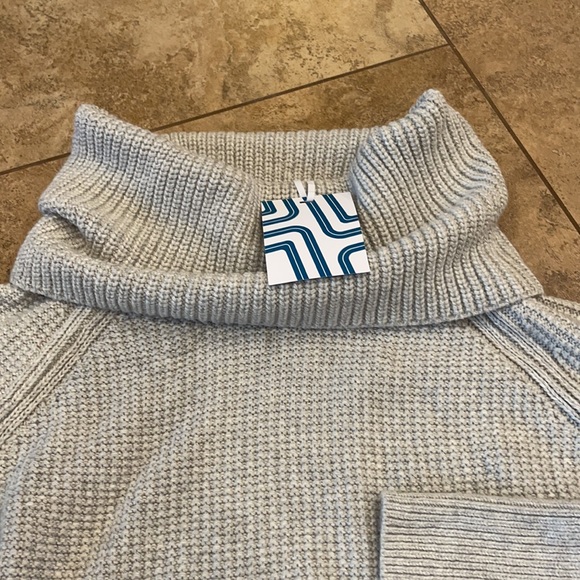 Market & Spruce Sharon Cowl Neck Waffle Stitch Pullover in Light Grey XL NWT - Picture 7 of 10